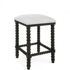 UTTERMOST Furniture DHARMA CERUSED BLACK COUNTER STOOL