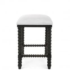 UTTERMOST Furniture DHARMA CERUSED BLACK COUNTER STOOL