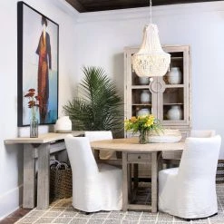 DOVETAIL Furniture DINAH 60" ROUND DINING TABLE