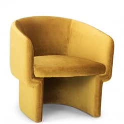 URBIA DITA VELVET BARREL CHAIR