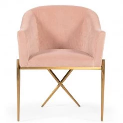 VIG DIVINE BLUSH VELVET ACCENT CHAIR Furniture