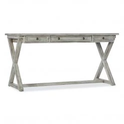HOOKER DIXON VINTAGE GREY X-BASE WRITING DESK