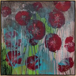 L ART "DOROTHY'S POPPIES" CANVAS ART