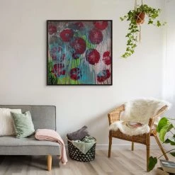 L ART "DOROTHY'S POPPIES" CANVAS ART