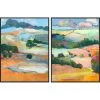 L ART "DREAMING THE SKY" CANVAS ART DIPTYCH