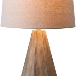 SURYA DRESDON LAMP: STONE TAUPE