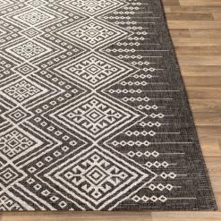 SURYA YAEL OUTDOOR RUG: BLACK + WHITE 8 SURYA YAEL OUTDOOR RUG: BLACK + WHITE