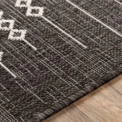 SURYA YAEL OUTDOOR RUG: BLACK + WHITE 9 SURYA YAEL OUTDOOR RUG: BLACK + WHITE