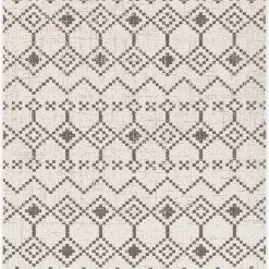 SURYA YUMA OUTDOOR RUG: BLACK + WHITE