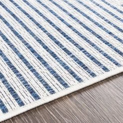 SURYA YOKI OUTDOOR RUG: BLUE + WHITE