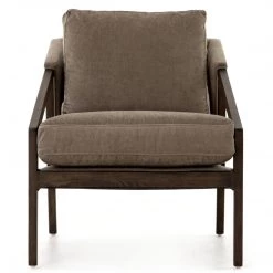The Design-Tap Sales 16 FOUR HANDS EARL SAGE WORN VELVET ACCENT CHAIR Furniture