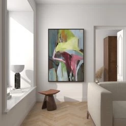 L ART "ECLECTIC BLUES" CANVAS ART