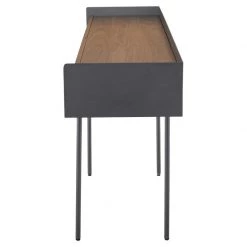 NUEVO Living Room EGON WALNUT + BRONZE CONSOLE TABLE