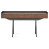 NUEVO Living Room EGON WALNUT + BRONZE CONSOLE TABLE