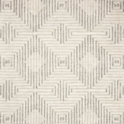 LOLOI EHREN 02 TEXTURED WOOL RUG: IVORY, SILVER