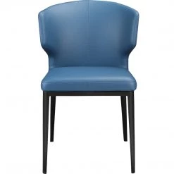 MOES DELANEY SIDE CHAIR: STEEL BLUE | SET OF 2 Kitchen + Dining