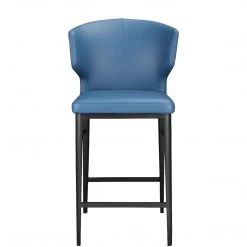 MOES DELANEY COUNTER STOOL: STEEL BLUE Kitchen + Dining