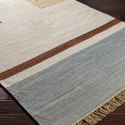 SURYA ELEK HAND-WOVEN WOOL FLAT RUG