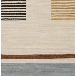 SURYA ELEK HAND-WOVEN WOOL FLAT RUG