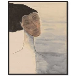 L ART "ELLE" PORTRAIT ON NATURAL CANVAS Wall Art