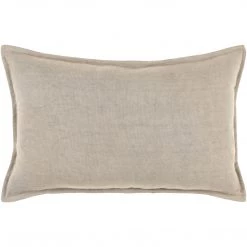 SURYA Pillows + Decor ELLIS LEATHER BUCKLE LUMBAR PILLOW