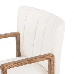 FOUR HANDS EMBRY SWIVEL DESK CHAIR: IVORY BOUCLE Office