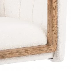 FOUR HANDS EMBRY SWIVEL DESK CHAIR: IVORY BOUCLE Office