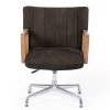 FOUR HANDS EMBRY SWIVEL DESK CHAIR: NUBUCK CHARCOAL