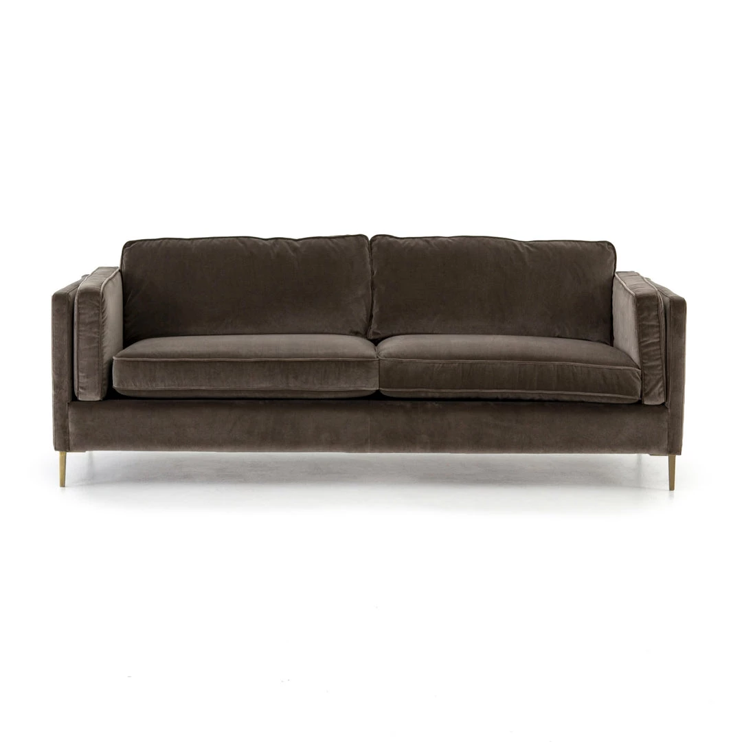 FOUR HANDS EMERY SOFA: BIRCH-GREY VELVET Furniture 1 FOUR HANDS EMERY SOFA: BIRCH-GREY VELVET Furniture