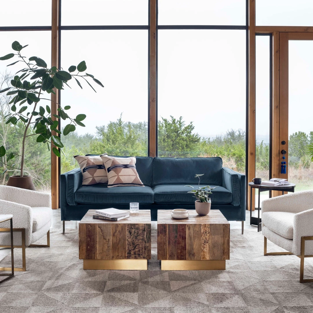 FOUR HANDS Furniture EMERY SOFA: SAPPHIRE BAY VELVET 5 FOUR HANDS Furniture EMERY SOFA: SAPPHIRE BAY VELVET