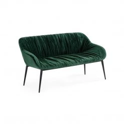 VIG Furniture EMILE GREEN VELVET SETTEE