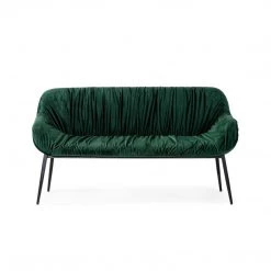 VIG Furniture EMILE GREEN VELVET SETTEE