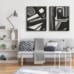 L ART "ENIGMATIC PERSPECTIVES" CANVAS ART