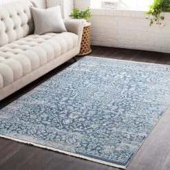 SURYA ETHELDE RUG: DENIM