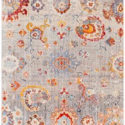 SURYA EDEN RUG: GREY MULTI