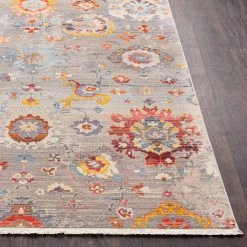SURYA EDEN RUG: GREY MULTI