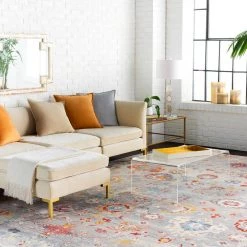 SURYA EDEN RUG: GREY MULTI