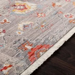 SURYA EDEN RUG: GREY MULTI