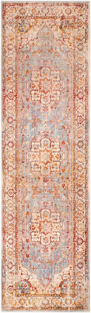 SURYA ETNEY RUG: SKY, ORANGE MULTI 10 SURYA ETNEY RUG: SKY, ORANGE MULTI