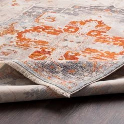 SURYA ETTA RUG: GREY, ORANGE 13 SURYA ETTA RUG: GREY, ORANGE