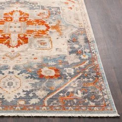 SURYA ETTA RUG: GREY, ORANGE 14 SURYA ETTA RUG: GREY, ORANGE