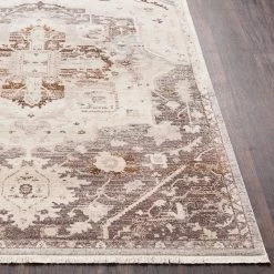 SURYA ETTA RUG: TAUPE, GREY