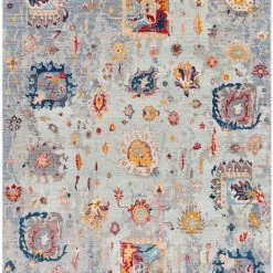 SURYA ELANIE RUG: AQUA MULTI