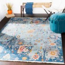 SURYA ELANIE RUG: BLUE MULTI
