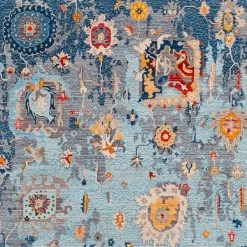 SURYA ELANIE RUG: BLUE MULTI