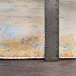 SURYA ELANIE RUG: SAFFRON MULTI