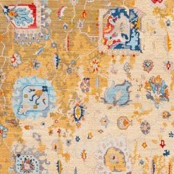 SURYA ELANIE RUG: SAFFRON MULTI