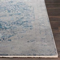 SURYA ELDREDA RUG: GRAY, INDIGO