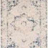 SURYA ELDORA RUG: CREAM, INDIGO