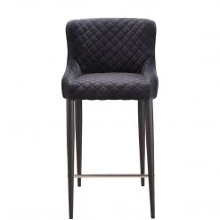 MOES Kitchen + Dining ETTA COUNTER STOOL: DARK GREY